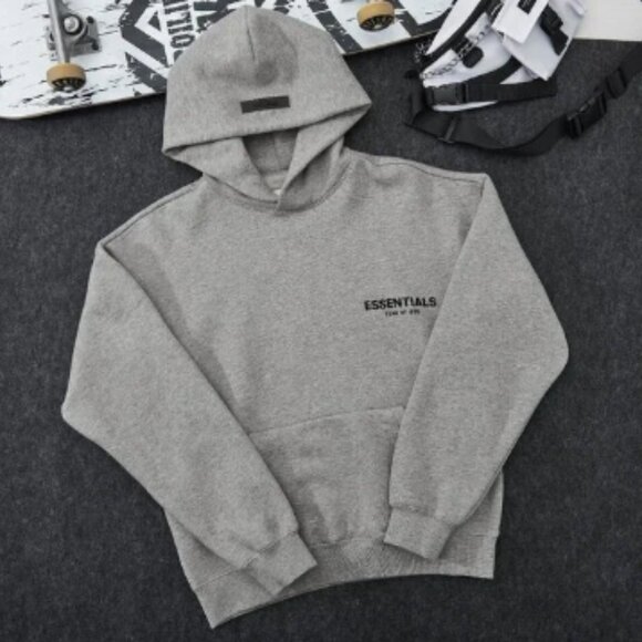 Fear-of-God-Essentials-Hoodie-Dark-Oatmeal - Picture 1 of 16
